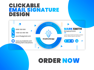 Clickable Email Signature Design clickable email creative email design email design email signature email template html email