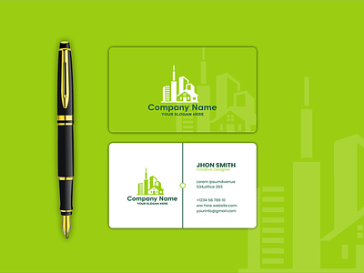 Construction Business Card brand identity branding business card design business card mockup design illustration luxury business card minimalist business card