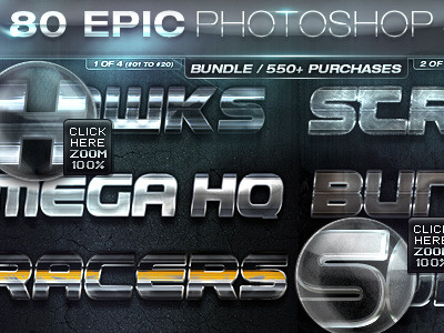 80 Epic Photoshop Styles