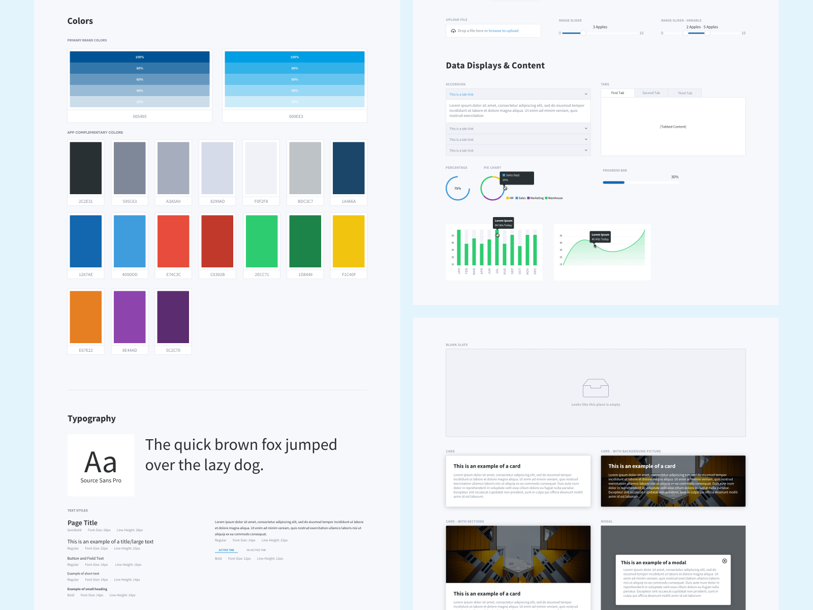 Design guidelines/Component library by Nate Alspaugh on Dribbble