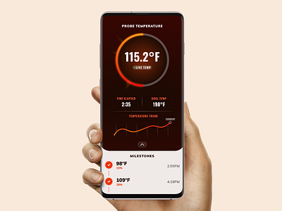 Meat probe temp app