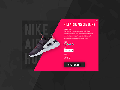 Nike Add To Cart Practice cards material design ui ui design ux ux design web web design