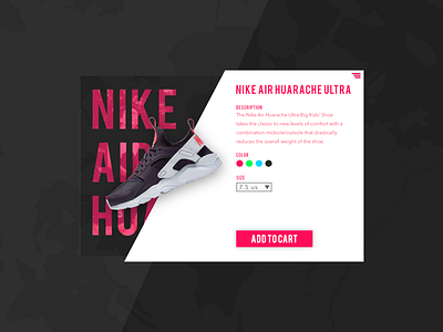Nike Add To Cart Practice v2 cards material design ui ui design ux ux design web web design