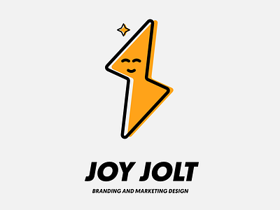 Joy Jolt Identity Design brand design brand identity branding energetic fun logo logo design marketing yellow