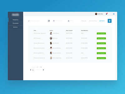 Checklist Dashboard by Nate Alspaugh | Visual Product Designer on Dribbble