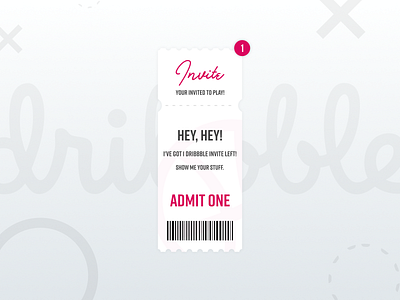 1 Dribbble Invite