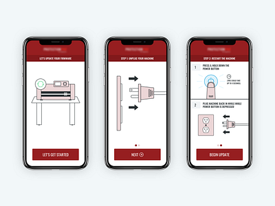 Instructional Illustrations app illustration illustrations mobile app mobile ui ui ui design ux ux design vector