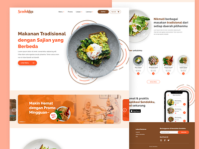 Food Website Design clean ui delivery food fresh colors inspiration modern ui design ui inspiration web design website design website inspiration