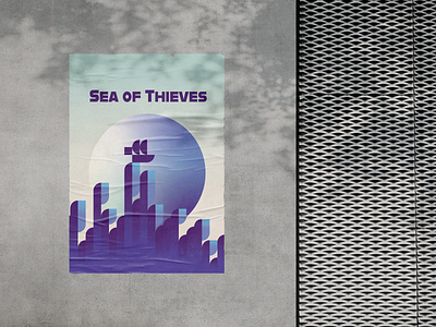 Sea of Thieves Bauhaus Poster design illustration