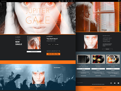 Branding / web design album branding design graphic design web design website website design