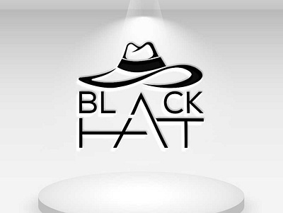 Black Hat design hat hat logo icon logo logo designer logo vector logodesign minimal minimalist logo vector