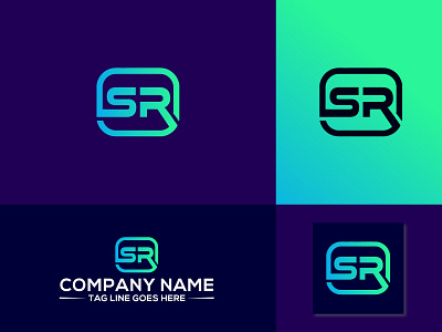 SR logo design