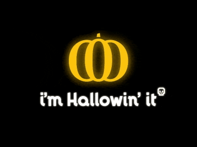 I'm Hallowin' It fun halloween ipad iphone lettering mcdonalds parody pumpkin skull typography wallpaper