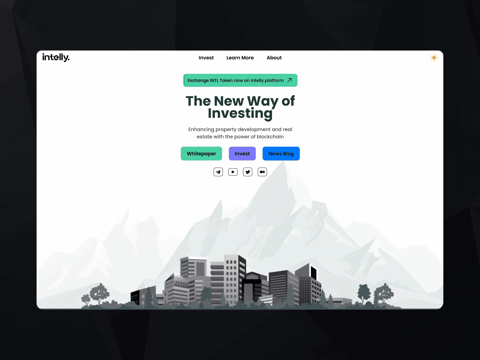 Intelly - Real Estate Investment Landing Page