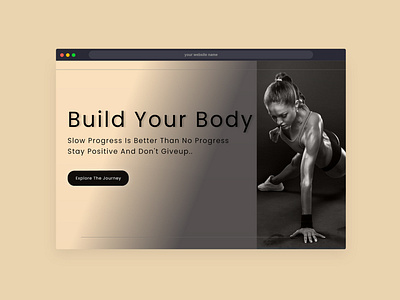 landing page for fitness website