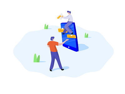 Maintenance App charachter character design dribbble flat illustration ui ux