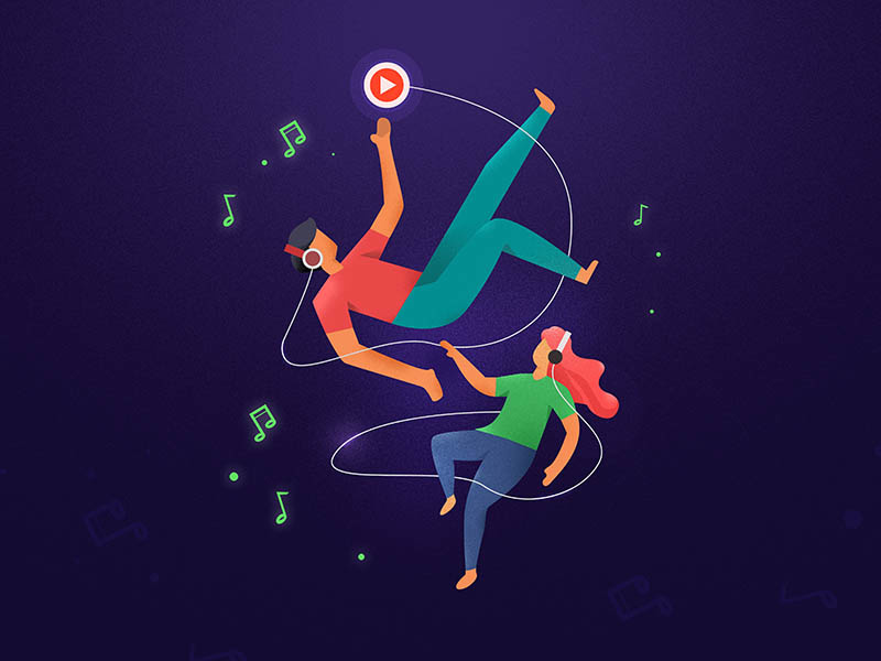 music night vinyl rock n roll record psychedelic pop music cover bitmap art album flat ui vector illustration