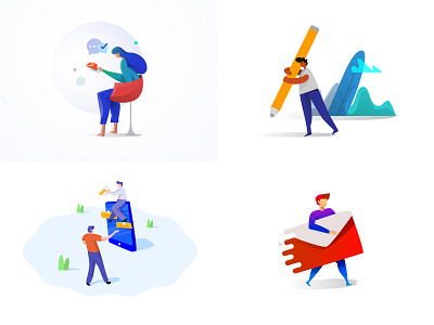 #Top4Shots on Dribbble from 2018 dribbble top4shots