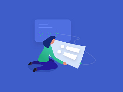 Connect to System app blue branding charachter character connect design dribbble dribble flat icon illustration isometric line system ui ux vector web work