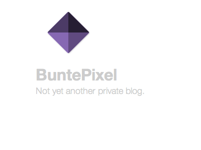 Logo for BuntePixel.org 07/2013 flat logo pixel purple simple square
