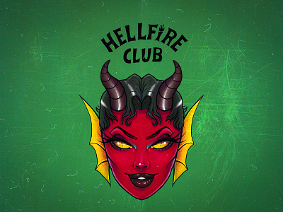 Hellfire demon devil hellfire hellfireclub illustration strangerthings
