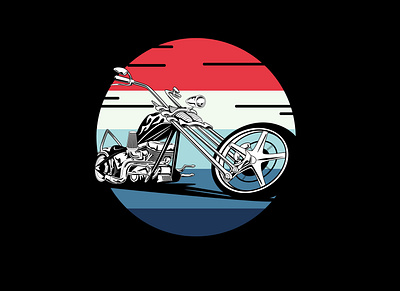 Rider Bike Illustration t-shirt design bike creative design illustration motor cycle rider tshirt design