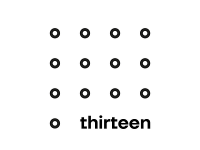 thirteen (logo) branding graphic design illustration logo poster