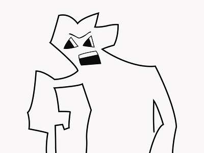 the monster cartoon illustration monster person vector