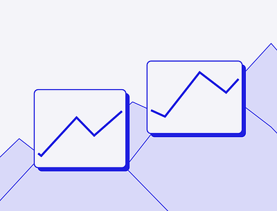 up and up finance graph graphic design illustration poster vector