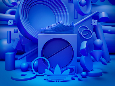 Adidas superstar presentation 3d adidas originals branding colors design illustration