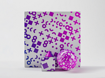 violet geometric pattern 3d color colors contrast design geometric illustration vector