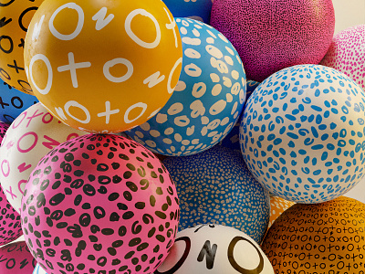 Patterned BALLS 3d color colors design geometric illustration