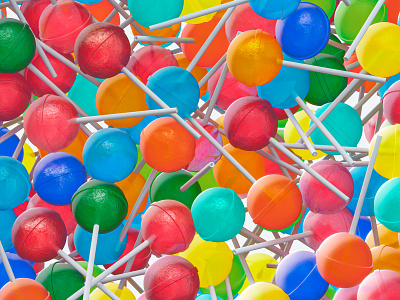Lollipop sweet filling 3d colors design illustration lollipop sweet lollipop