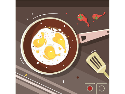 Don’t cook without love cooking design eggs food food illustration graphicdesign illustration illustration art illustrator tomato vector vectorart