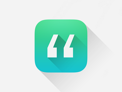 Quotes. App Icon app app icon design ios6 ios7 logo
