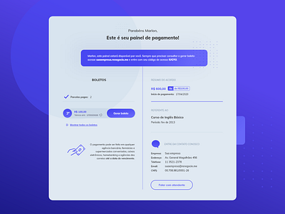 Renegocie.me - Payment panel business dashboard design interaction design layout payment shot startup ui ux web