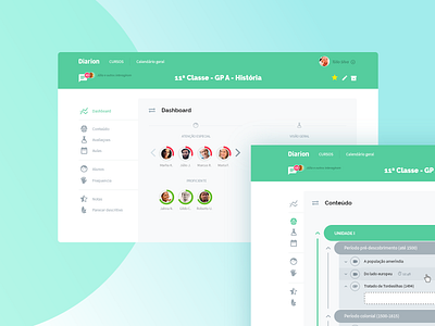 Gennera - Diarion business dashboard design interaction design layout shot startup ui ux web