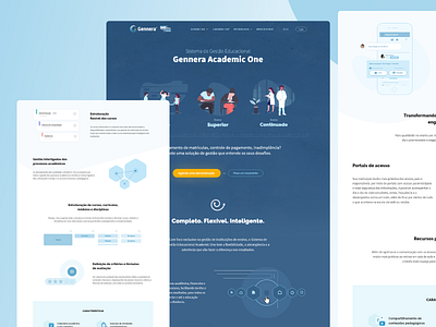 Gennera - Website brand style guide business design interaction design layout shot startup ui ux web