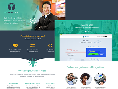 Renegocie.me - Website app branding business design layout layouts shot site startup ui ux web webdesign