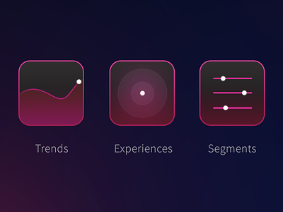 Website Personalization App Icons app app icons futuristic icons marketing modern neon pink purple saas software ux web app website