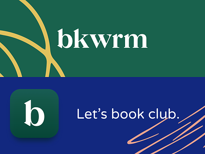 bkwrm App Identity app branding identity logo typeface wordmark