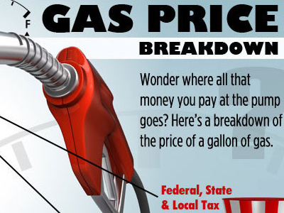 Gas Price Breakdown Infographic infographic