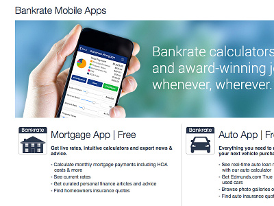 Mobile Finance App Promo Page