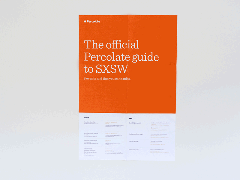 Percolate Guide to SxSW