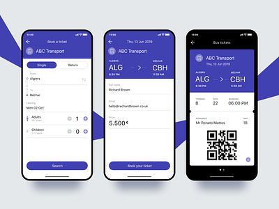 Transport app concept design design process design technique graphic design illustration inspiration mobile ticket ticket booking transport ui user experience visual design