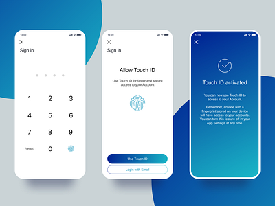 Touch ID design design process design technique graphic design illustration inspiration mobile ui user experience ux visual design
