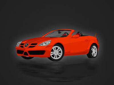 Mercedes Sports Car adobe illustrator design process design technique graphic design illustration inspiration visual design