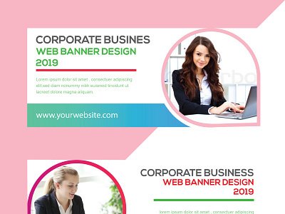 CORPORATE BUSINESS WEB BANNER DESIGN 2019