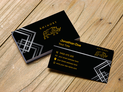 Rhino business card apparel apparel logo businesscard clothing fashion letterhead minimalist realestate typography