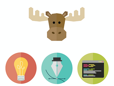 HackDartmouth logos adobe dartmouth develop discover hackathon iconography illustrator logodesign logos moose vector